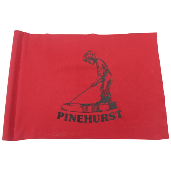 Pinhurst Resort 'Putter Boy' Logo Red with Black Course Flown Flag
