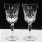 Pair of Pine Valley Golf Club Crystal Wine Glasses