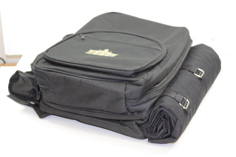 Augusta National Golf Club 'Clubhouse' Masters Picnic Bag - Black with Embroidered Clubhouse