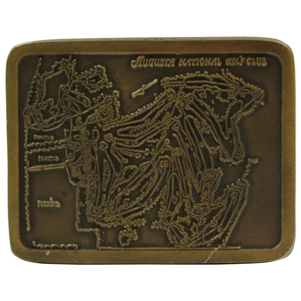 Augusta National Golf Club Prototype Course Layout Belt Buckle