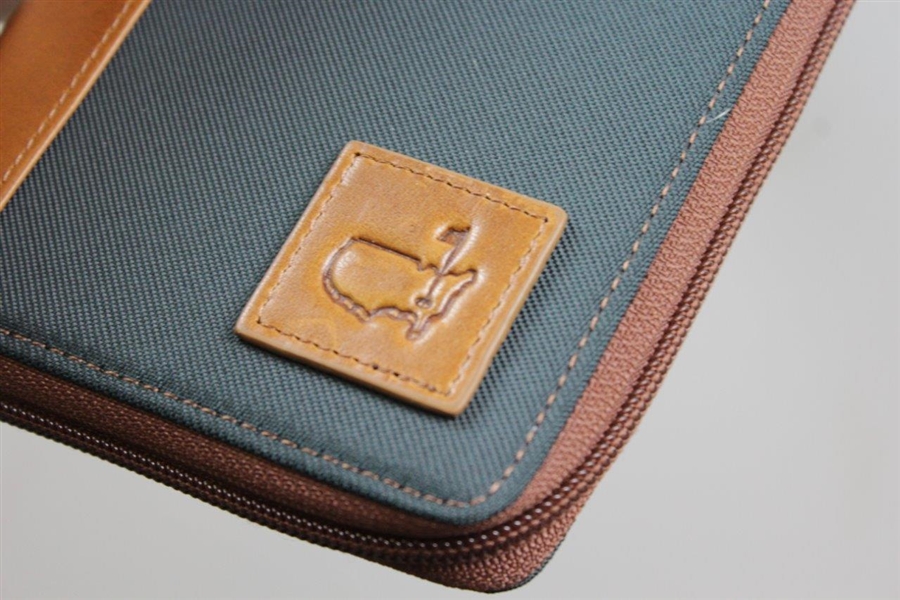 Augusta National Golf Club Masters Green/Tan Leather Berckman Large Travel Wallet