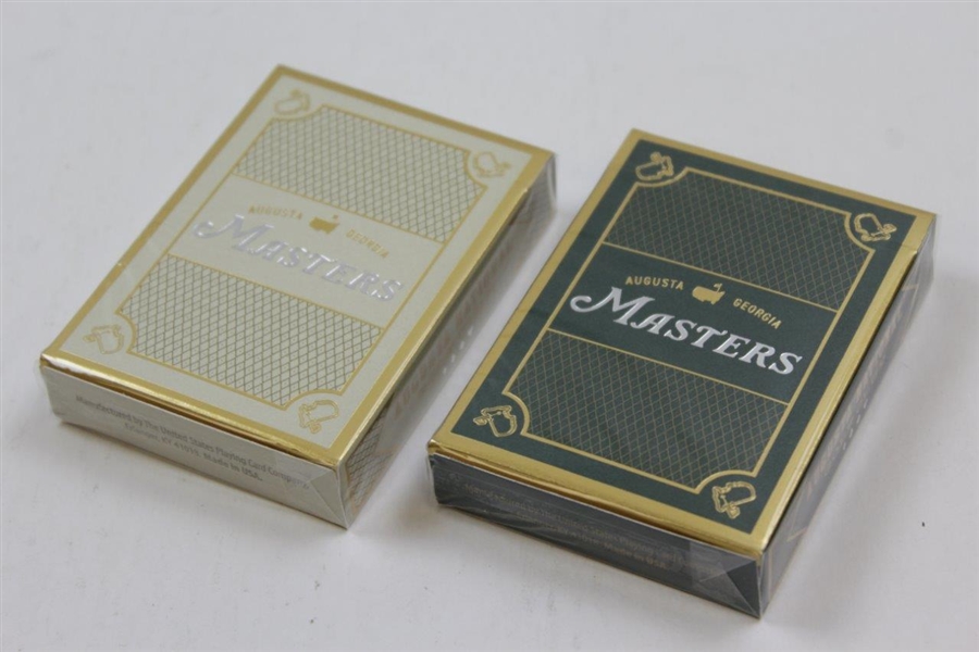 Augusta National Masters Tournament Wood Box Card Set - Engraved Large Logo on Box