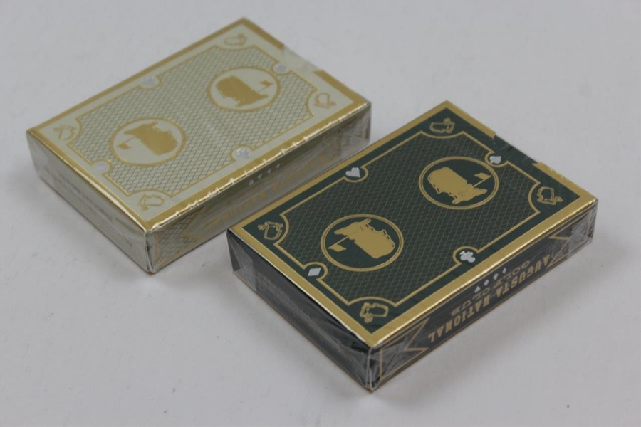 Augusta National Masters Tournament Wood Box Card Set - Engraved Large Logo on Box