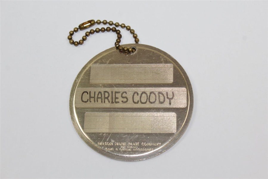 Charles Coody's 1982 Masters Tournament Contestant Bag Tag