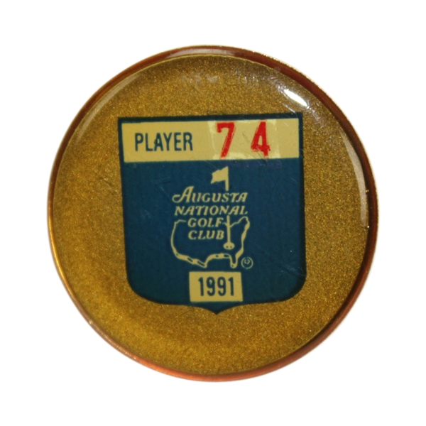 Charles Coody's 1991 Masters Tournament Contestant Badge #74