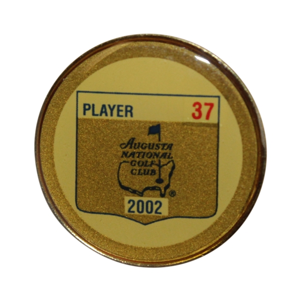 Charles Coody's 2002 Masters Tournament Contestant Badge #37