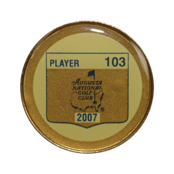 Charles Coody's 2007 Masters Tournament Contestant Badge #103