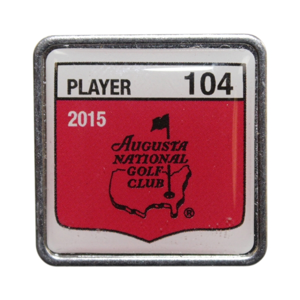 Charles Coody's 2015 Masters Tournament Contestant Badge #104