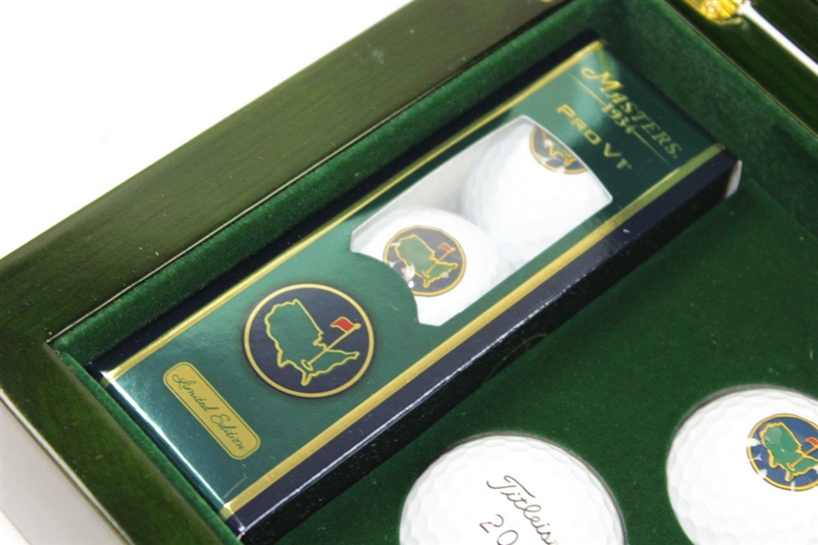 2015 Berckman's Tournament Ltd Ed Titleist Pro-V1 Golf Balls in Clubuhouse Emerald Green Wood Case