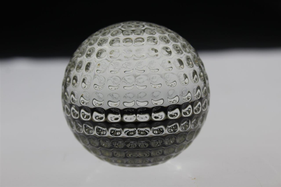 Augusta National Golf Club Tiffany & Co. Undated Crystal Golf Ball Paperweight in Original Box