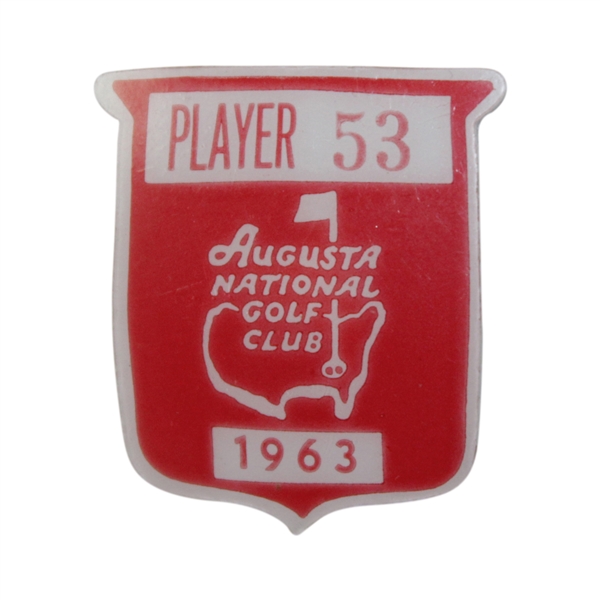 Charles Coody's 1963 Masters Tournament Contestant Badge #53