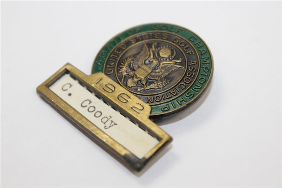 Charles Coody's 1962 US Amateur at Pinehurst Contestant Badge