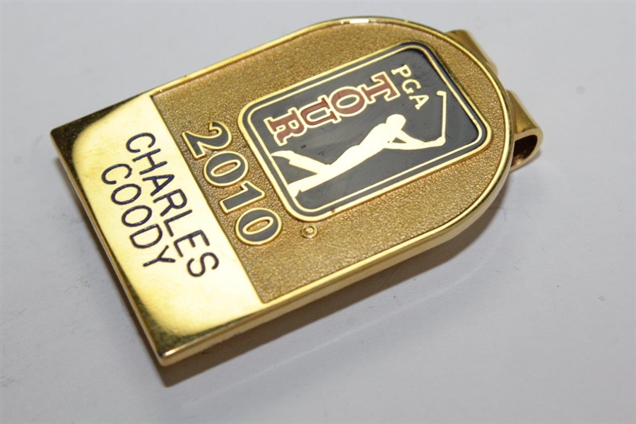 Charles Coody's Personal 2010 PGA Tour Money Clip/Badge