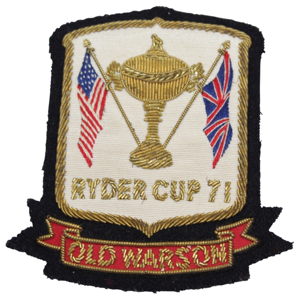 Charles Coody's 1971 Ryder Cup at Old Warson US Team Member Patch