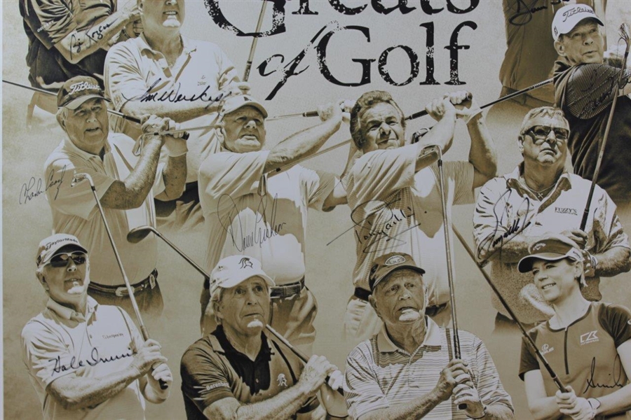 Charles Coody's Multi-Signed 2018 Insperity Invitational 'The 3M Greats of Golf' Matted Poster JSA ALOA