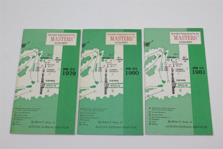 1976-1988 Masters Tournament Spectator Guides (12)