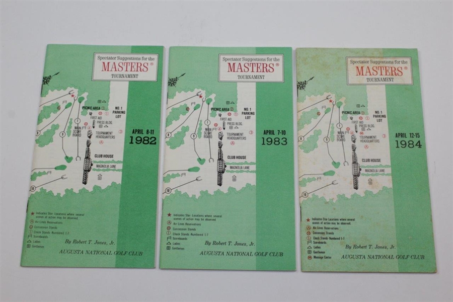 1976-1988 Masters Tournament Spectator Guides (12)
