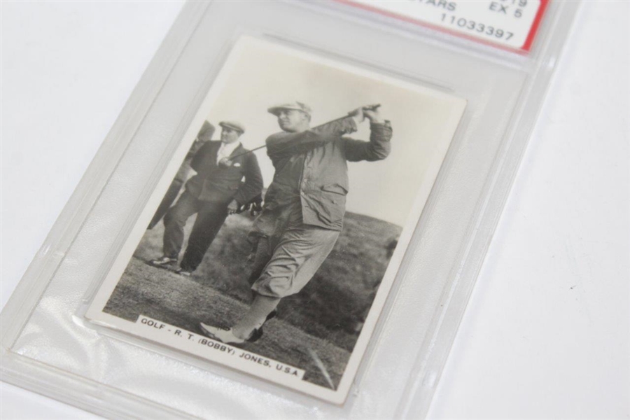 1935 Bobby Jones J.A. Pattreiouex Sporting Events & Stars Golf Card EX 5 PSA #11033397