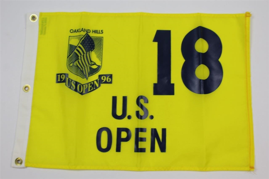 Six (6) US Open Yellow Screen Flags - 1994, 1995, 1996, 1997, 1998, & 1999