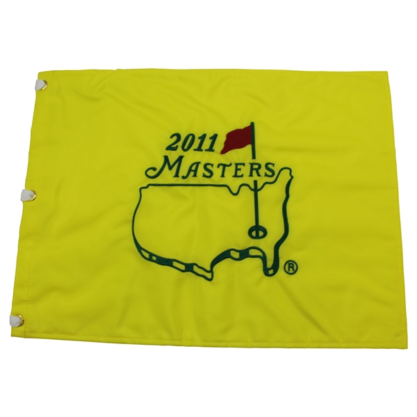 2011 Masters Tournament Embroidered flag - 75th Anniversary - Charl Schwartzel Winner