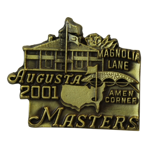 2001 Masters Augusta Amen Corner Magnolia Lane Pin New In Box