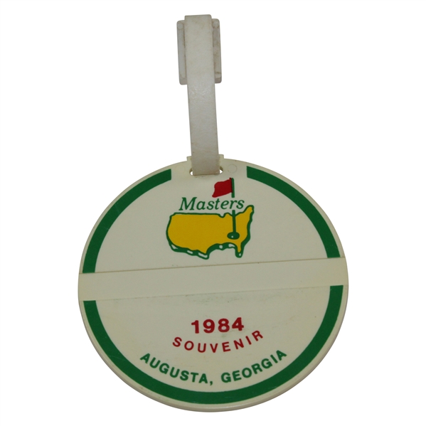 1984 Masters Tournament Logo & Map Souvenir Bag Tag