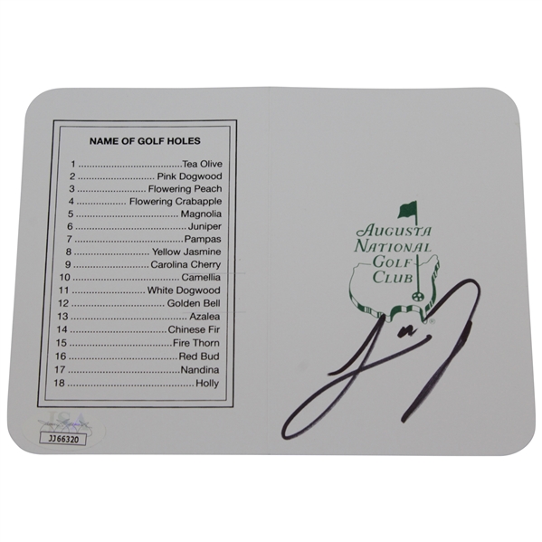 Joaquin Neimann Signed Augusta National Golf Club Scorecard JSA #JJ66320