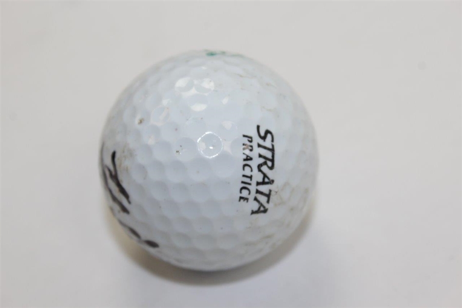Mike 'Fluff' Cowen Signed Augusta National Golf Club Logo Golf Ball - Tiger '97 Caddy JSA ALOA