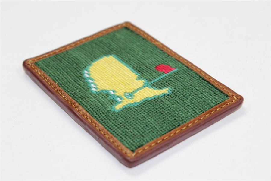 Augusta National Smathers & Branson Hand-Stitched Needlepoint Masters Logo Wallet