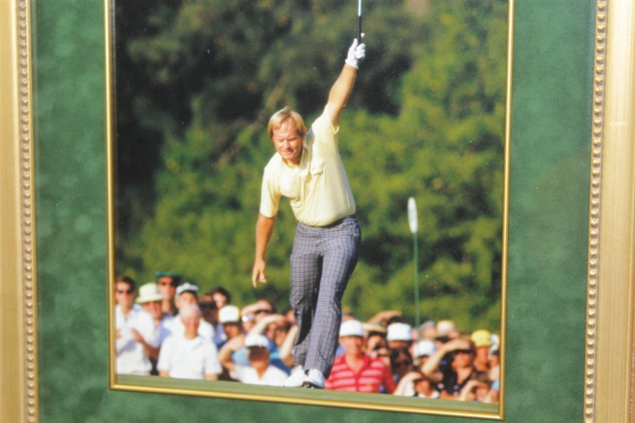 Jack Nicklaus Signed 1986 Masters Tournament Official Scorecard with Photo Display - Framed JSA ALOA