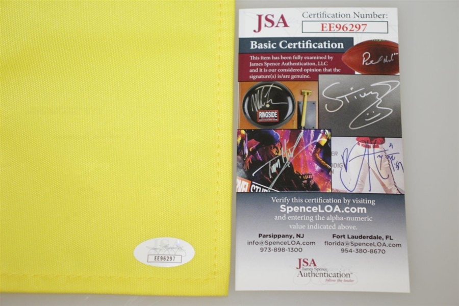 Trevor Immelman Signed 2014 Masters Embroidered Flag JSA #EE96297