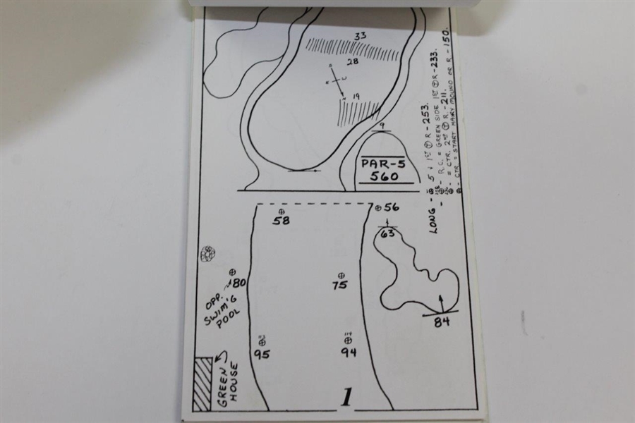 1996 Las Vegas invitational yardage book Tiger Woods first PGA win! rare book given to PGA players for the tournament