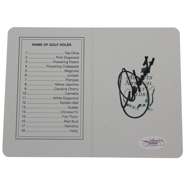Seve Ballesteros Signed Augusta National Golf Club Scorecard JSA #E64560