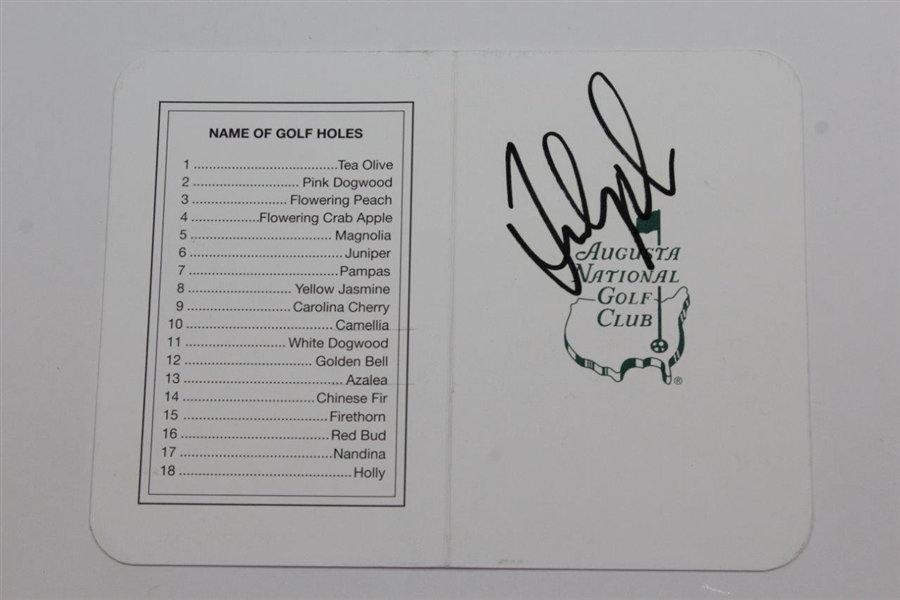 Ray Floyd & Fred Couples Signed Augusta National Golf Club Scorecards JSA Cert & ALOA
