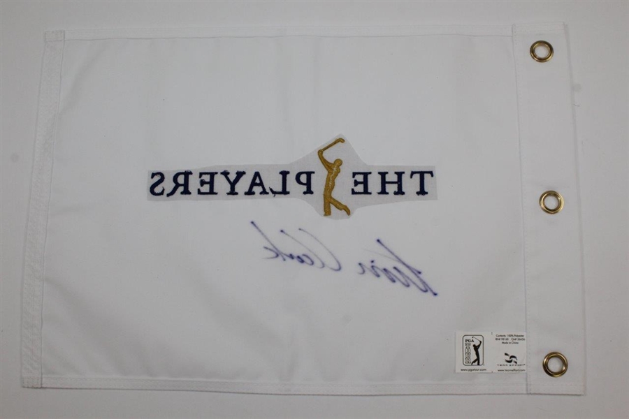Tim Clark Signed The Players Undated Embroidered Flag JSA ALOA