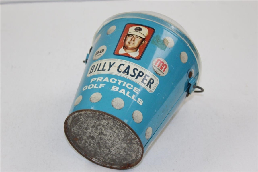 Billy Casper Practice Bucket with Lid! - Rarely Seen Lid Has Cracks