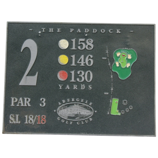 Classic “The Paddock” Tee Marker from Abergele Golf Club (Wales)