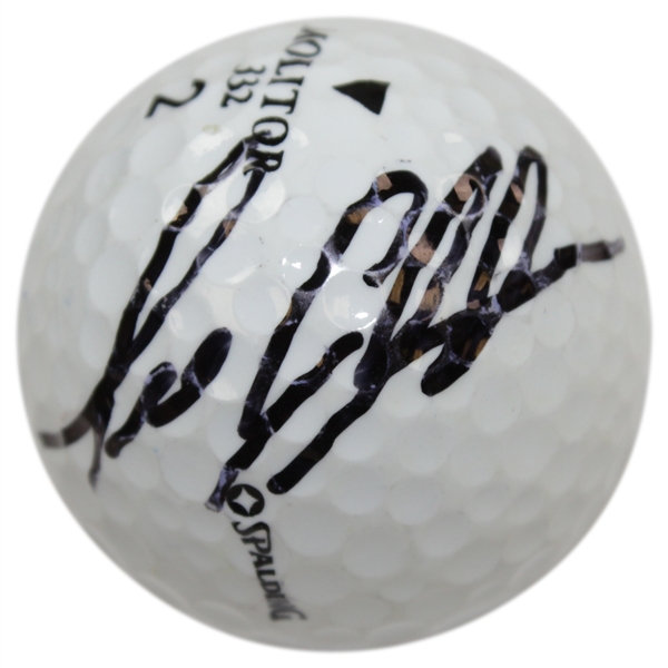 New Masters Starter Lee Elder Signed Spalding Molitor Logo Golf Ball JSA ALOA