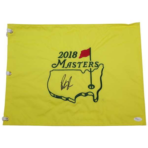 Patrick Reed Signed 2018 Masters Tournament Embroidered Flag JSA #V58675