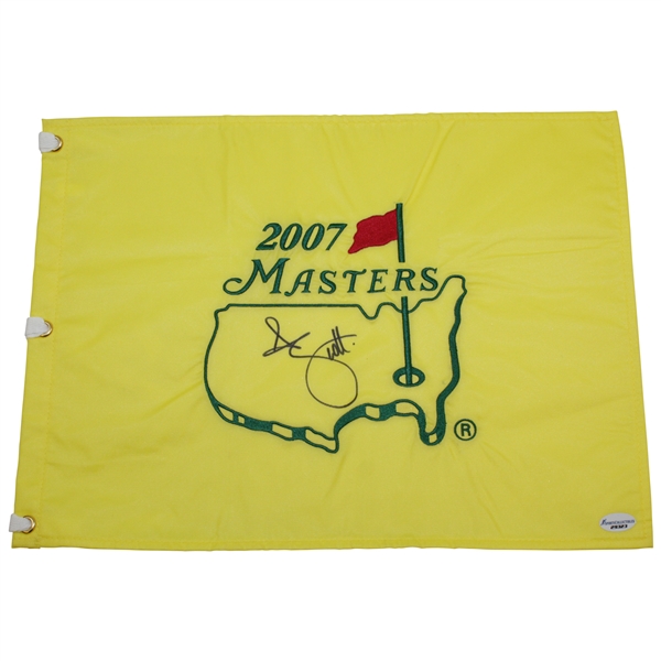 Adam Scott Signed 2007 Masters Tournament Embroidered Flag JSA ALOA