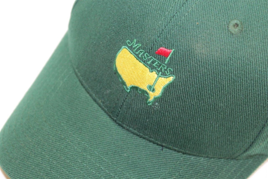 Masters Tournament Center Embroidered Logo Crowns Nest Collection Fitted Green Hat - 7 7/8