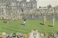 Robert 'Bobby' Jones, Jr. Signed & Personalized Currier & Ives Foldout JSA ALOA