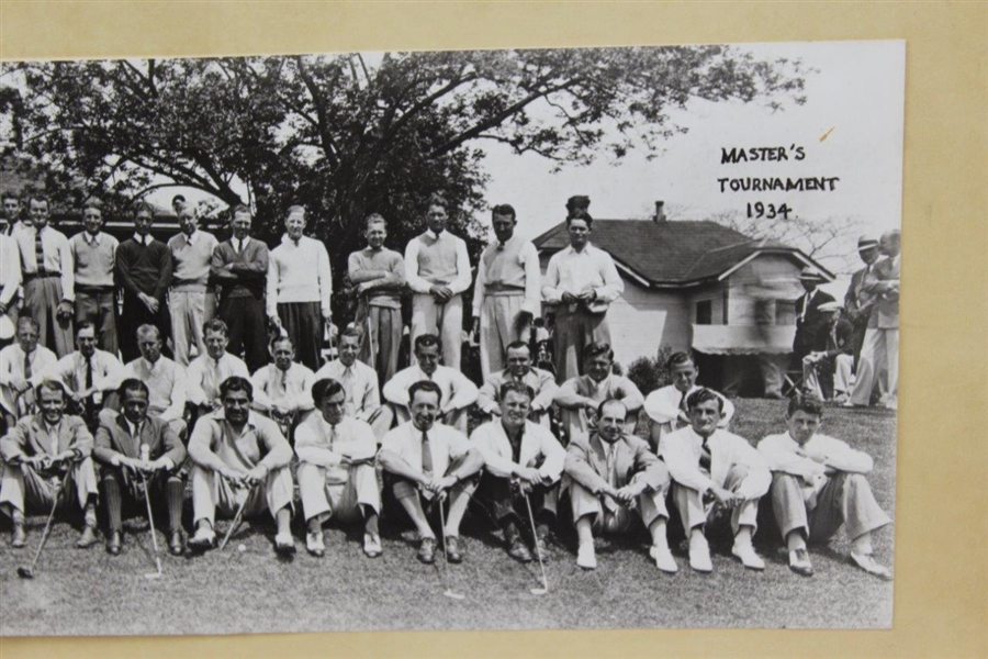 1934 Masters ('35 Oops!) (Augusta Invitational) Oversize From Original Field Photo - First Time Offered