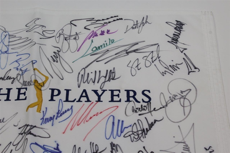 Multi-Signed 2011 The Players Championship Flag with Mickelson & others JSA ALOA