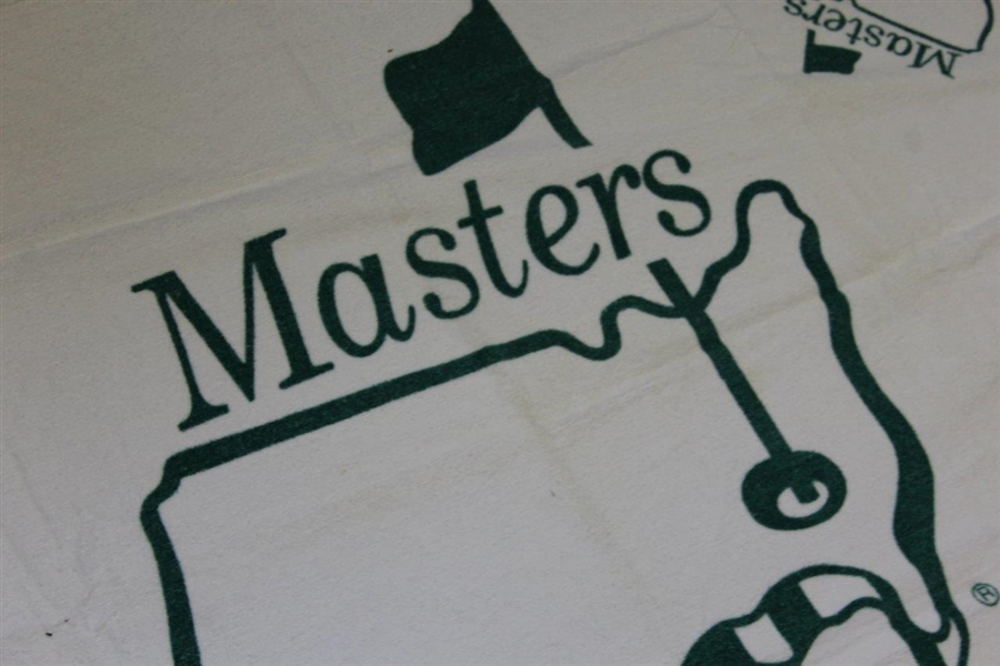 Masters Tournament Logo Green & White Beach Towel with ANGC Bag