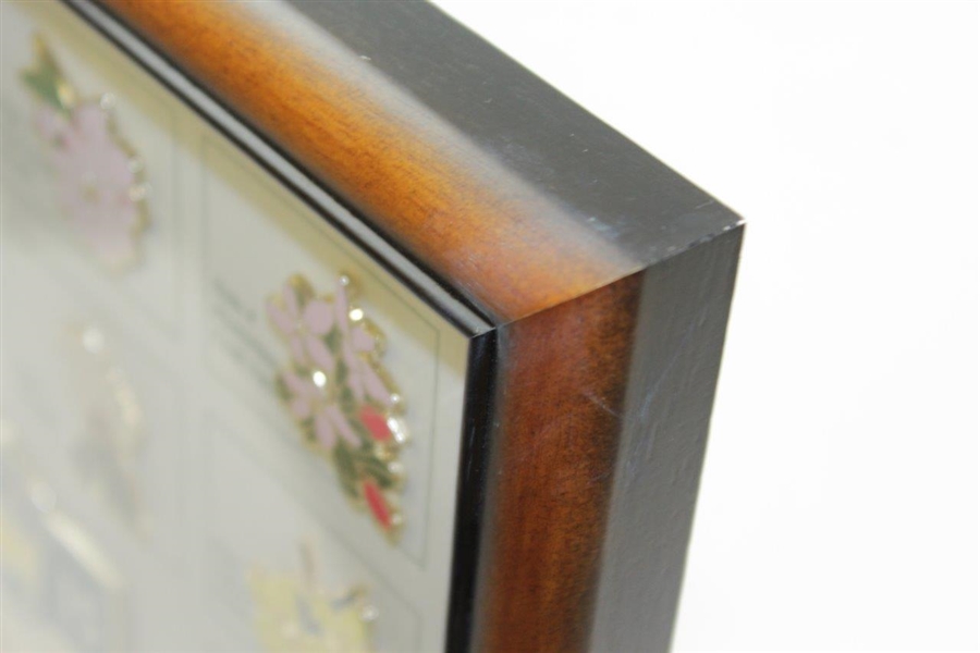 2015 Ltd Ed Augusta National Masters Flower Holes Pin Set in Original Box #013/250 - Box Cover Paper Loss