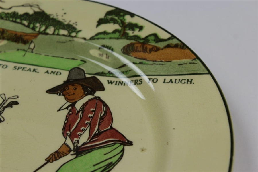 Vintage Royal Doulton 'Give Losers Leave to Speak, and Winner to Laugh' Plate