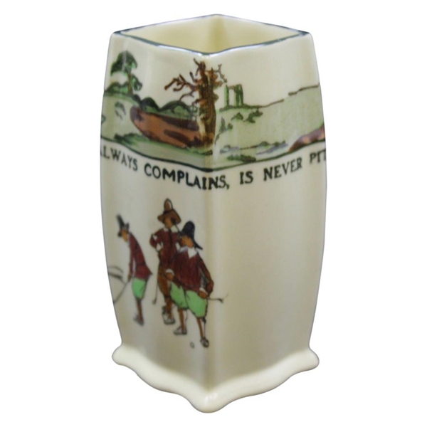Vintage Royal Doulton 'He That Always Complains, Is Never Pitied' Bud Vase