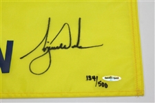 Tiger Woods Ltd Ed Signed 2000 US Open at Pebble Beach Flag #134/500 UDA