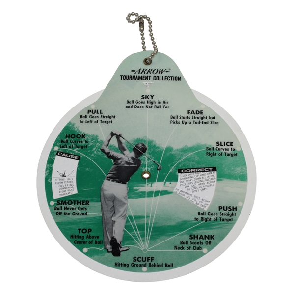 1962 'The Masters Tournament' Sponsored by Arrow - Tournament Collection 'Dial-A-Shot' 